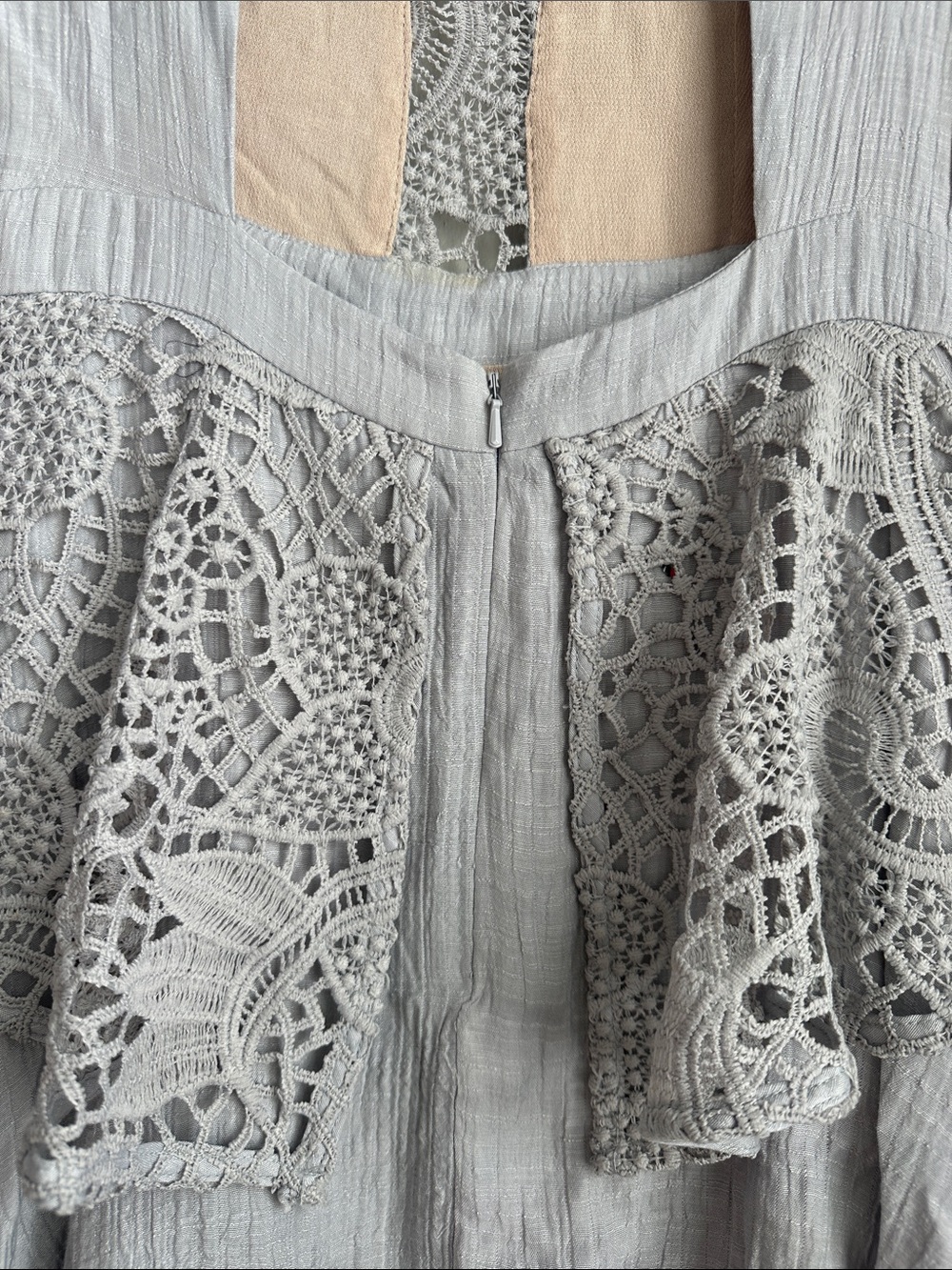 Seven Wonders Gray Lace Tie Dress - Picture 6 of 8